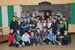 Description: Scoil Phádraig Naofa winning the Roinn 1 final in Sciath Na Scol, against the very determined Bantry outfit, pictured with the Gaa President Christy Cooney.&nbsp;|&nbsp;Copyright: Photo Courtesy of George Hatchell